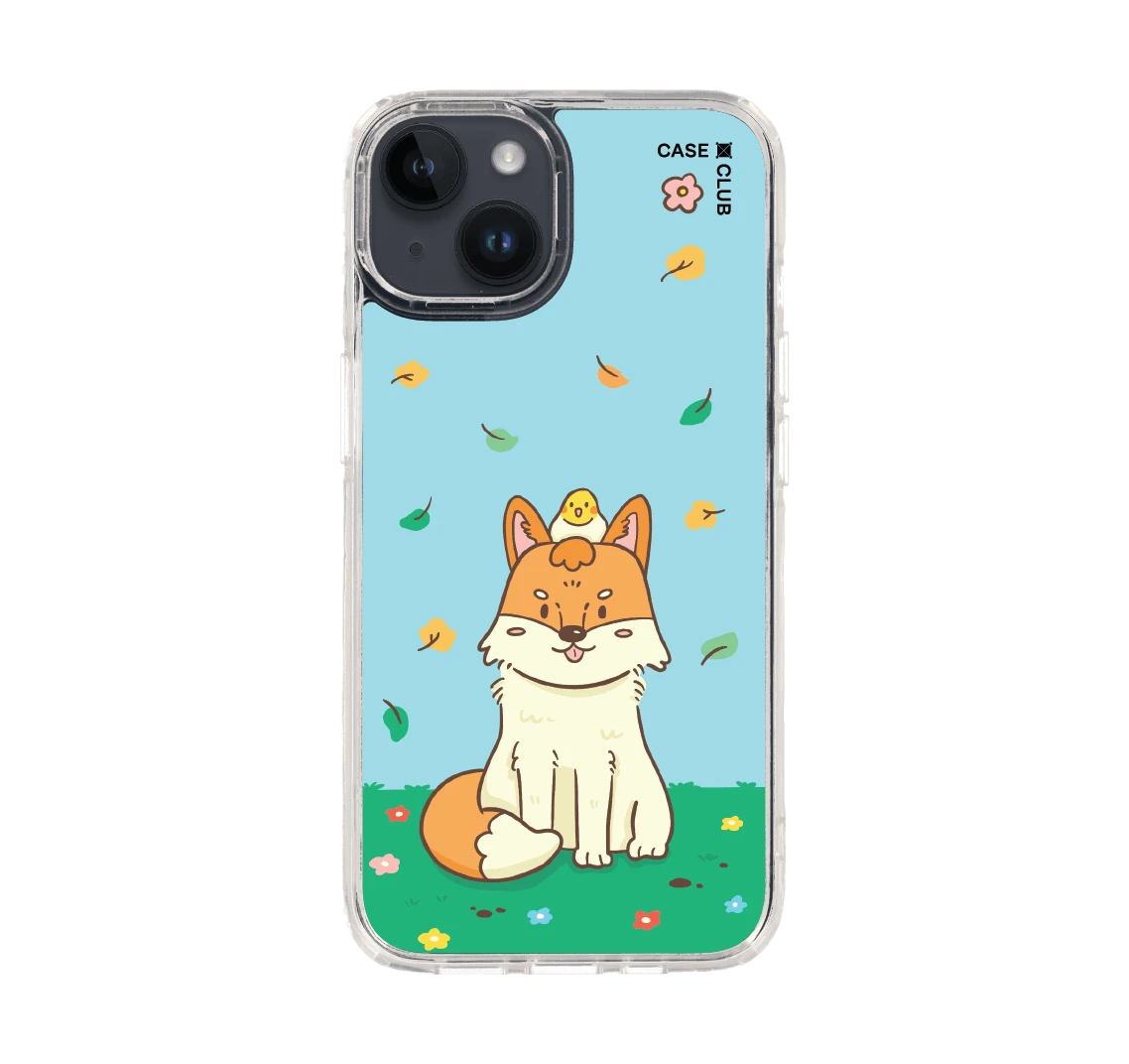cute fall fox